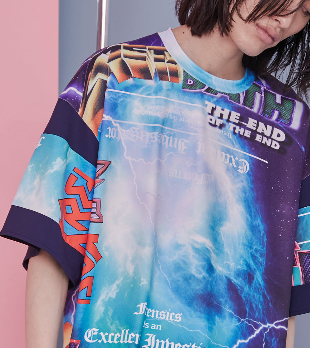 【SALE】ELECTRIC PRINT OVER TEE（50%OFF）