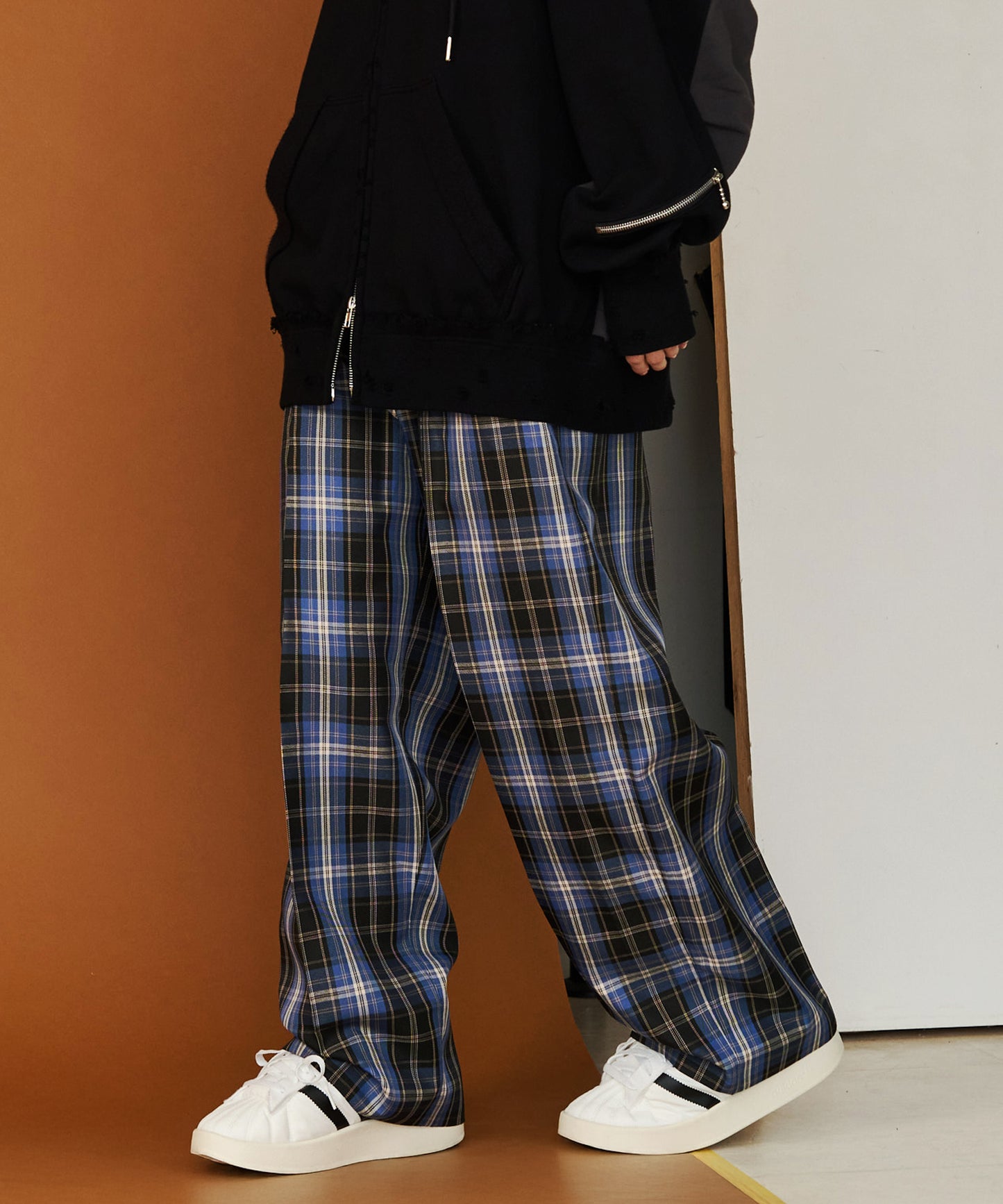 【予約商品】CHECK WIDE SLACKS