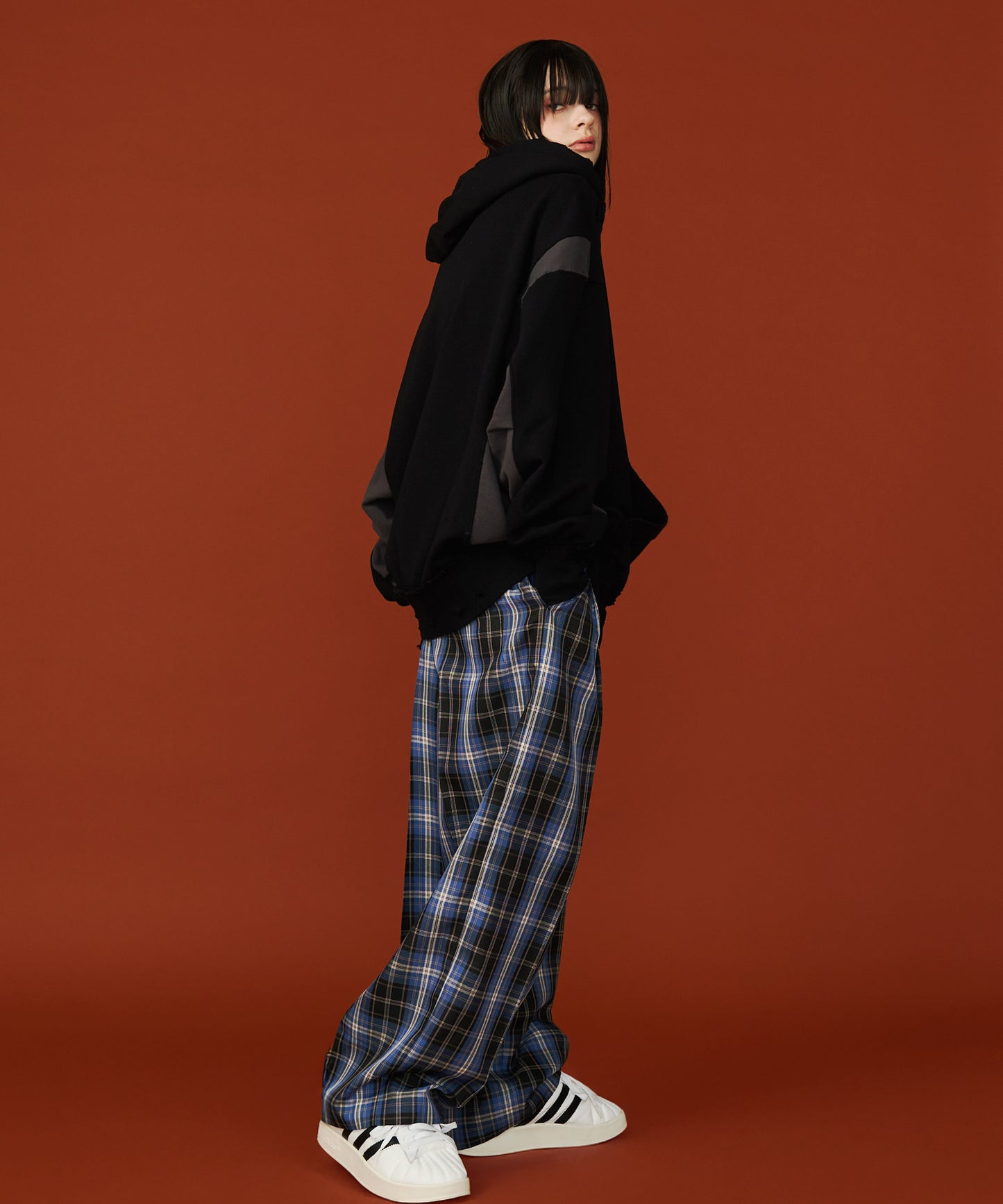 【予約商品】CHECK WIDE SLACKS
