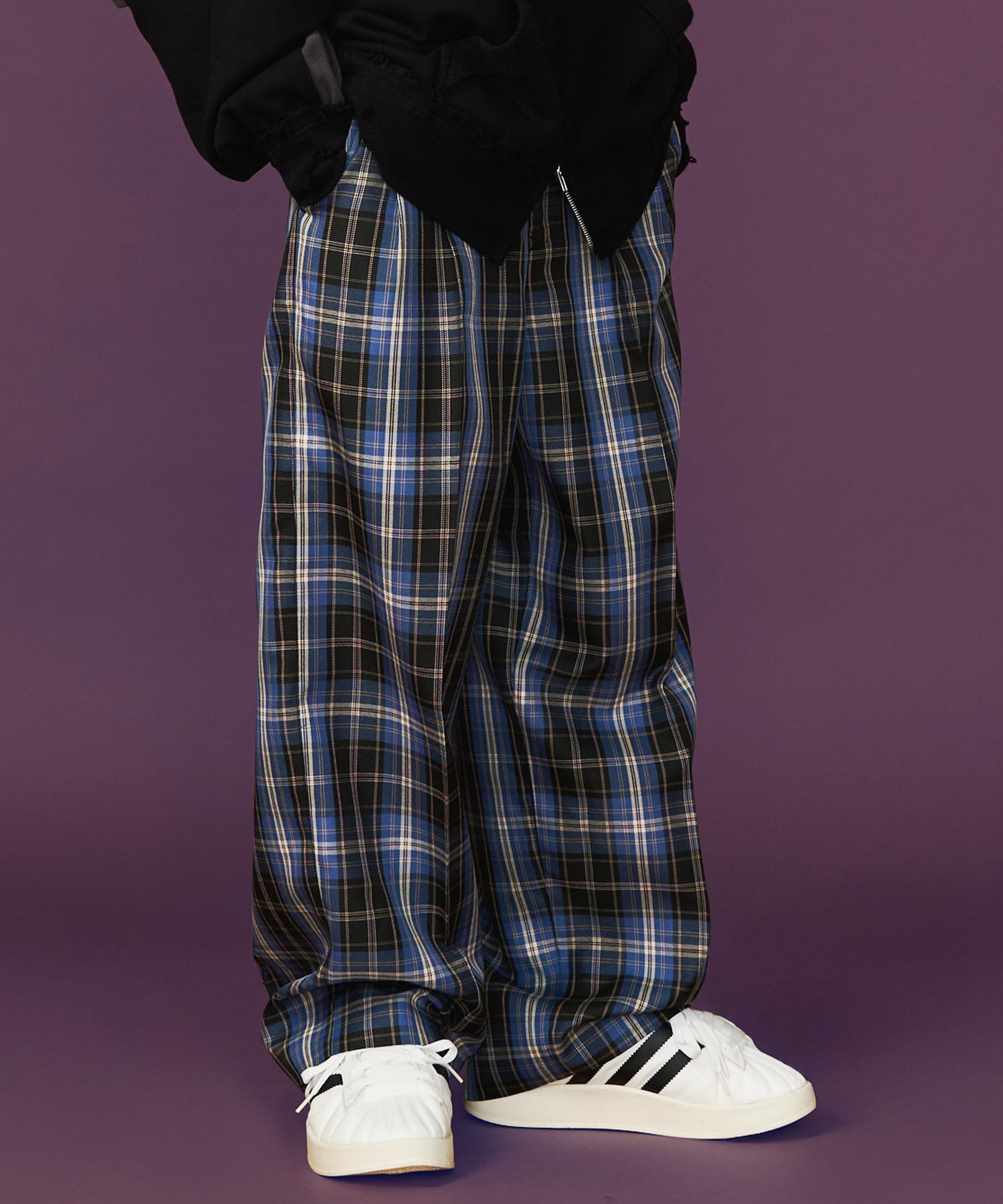 【予約商品】CHECK WIDE SLACKS