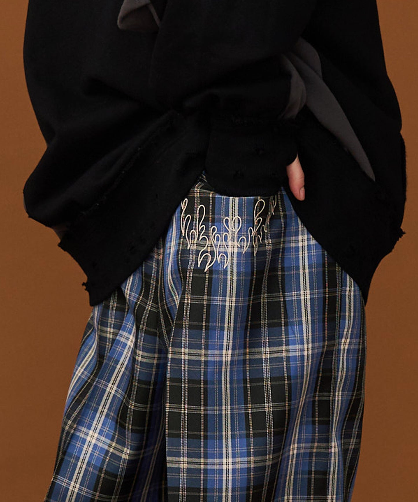 【予約商品】CHECK WIDE SLACKS