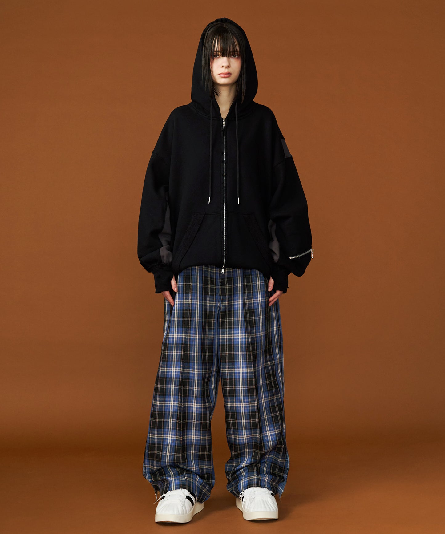 【予約商品】CHECK WIDE SLACKS