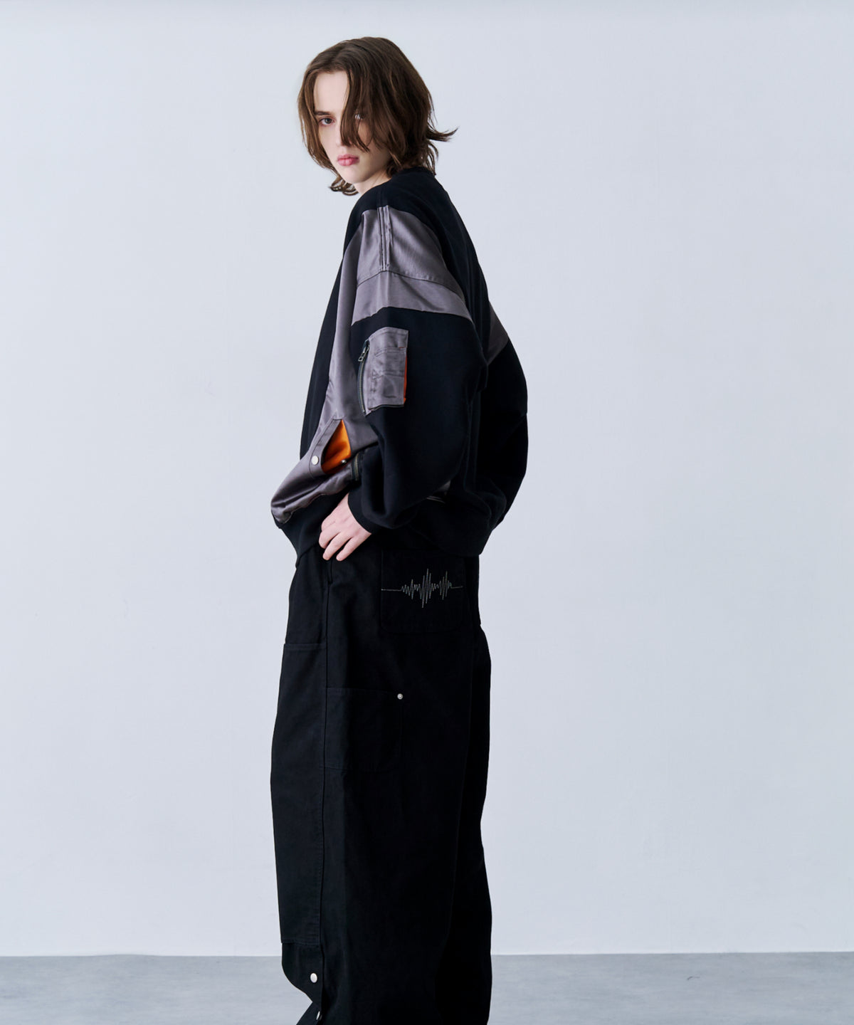 SATIN MIX MA-1 SWEAT