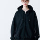 DAMAGE DESIGN ZIP HOODIE