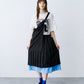 LAYERED PLEATS WRAP SKIRT