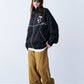 STRIPE MARKED BLOUSON with BADGE