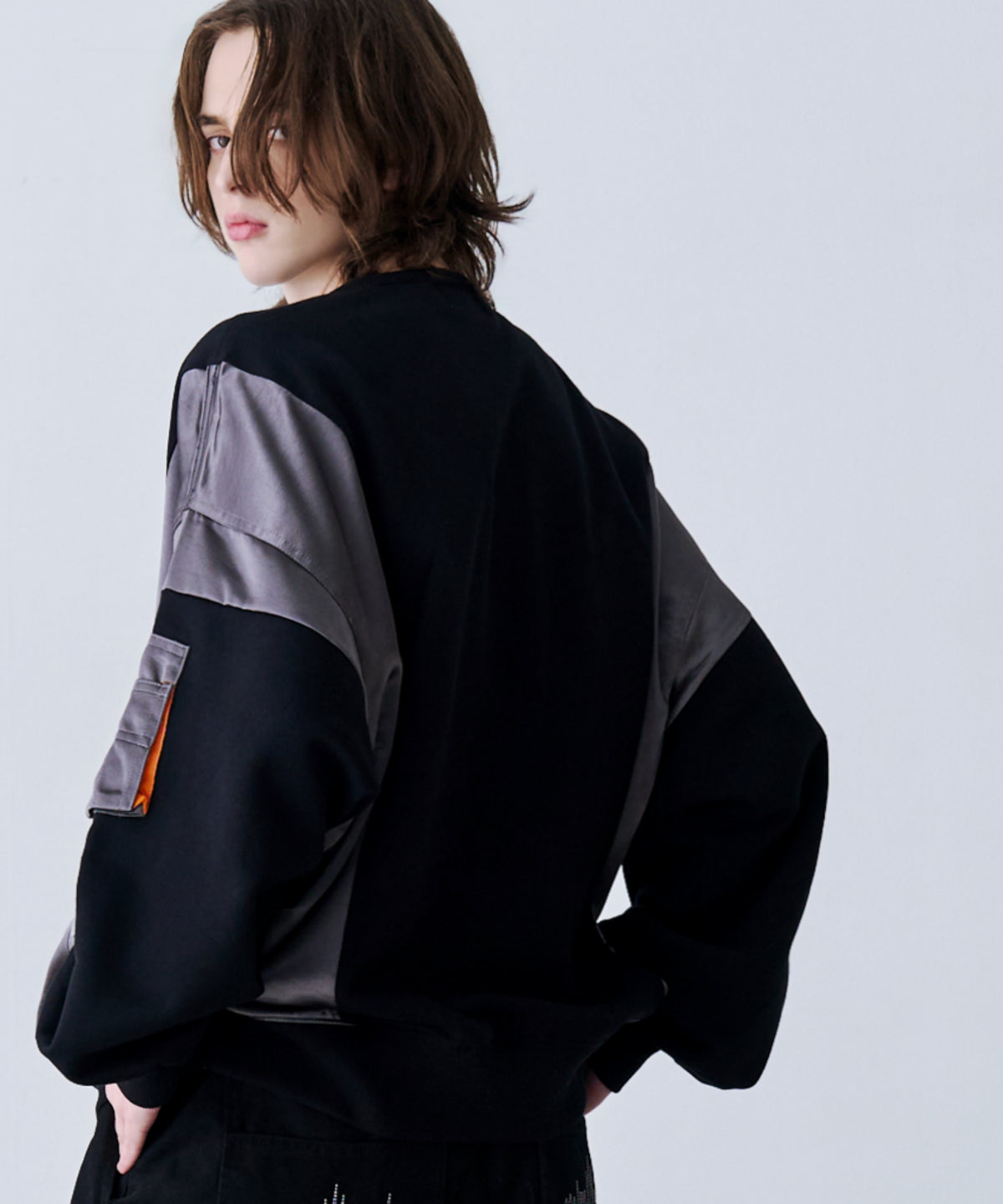SATIN MIX MA-1 SWEAT