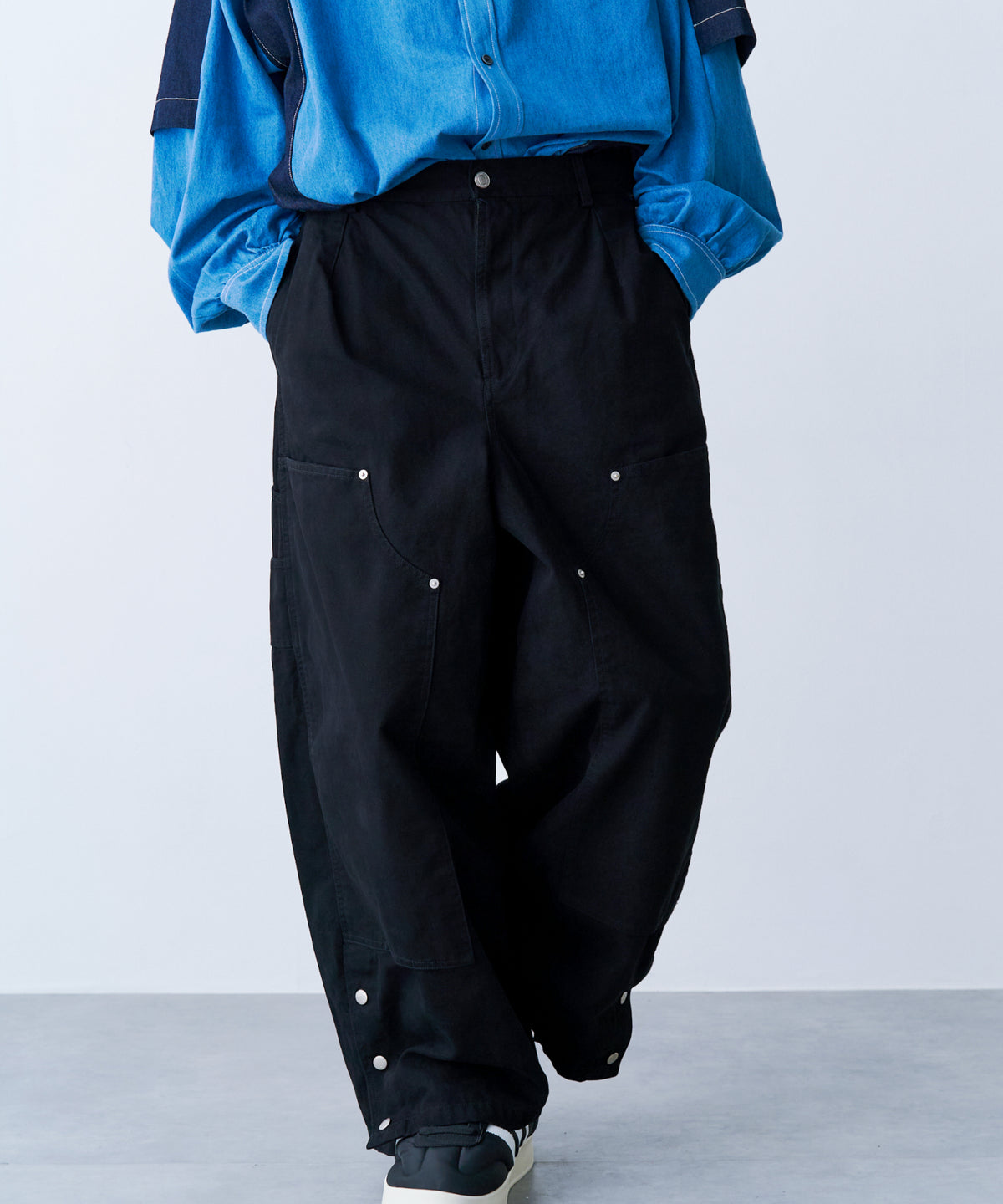 DOUBLE KNEE CURVE PANTS