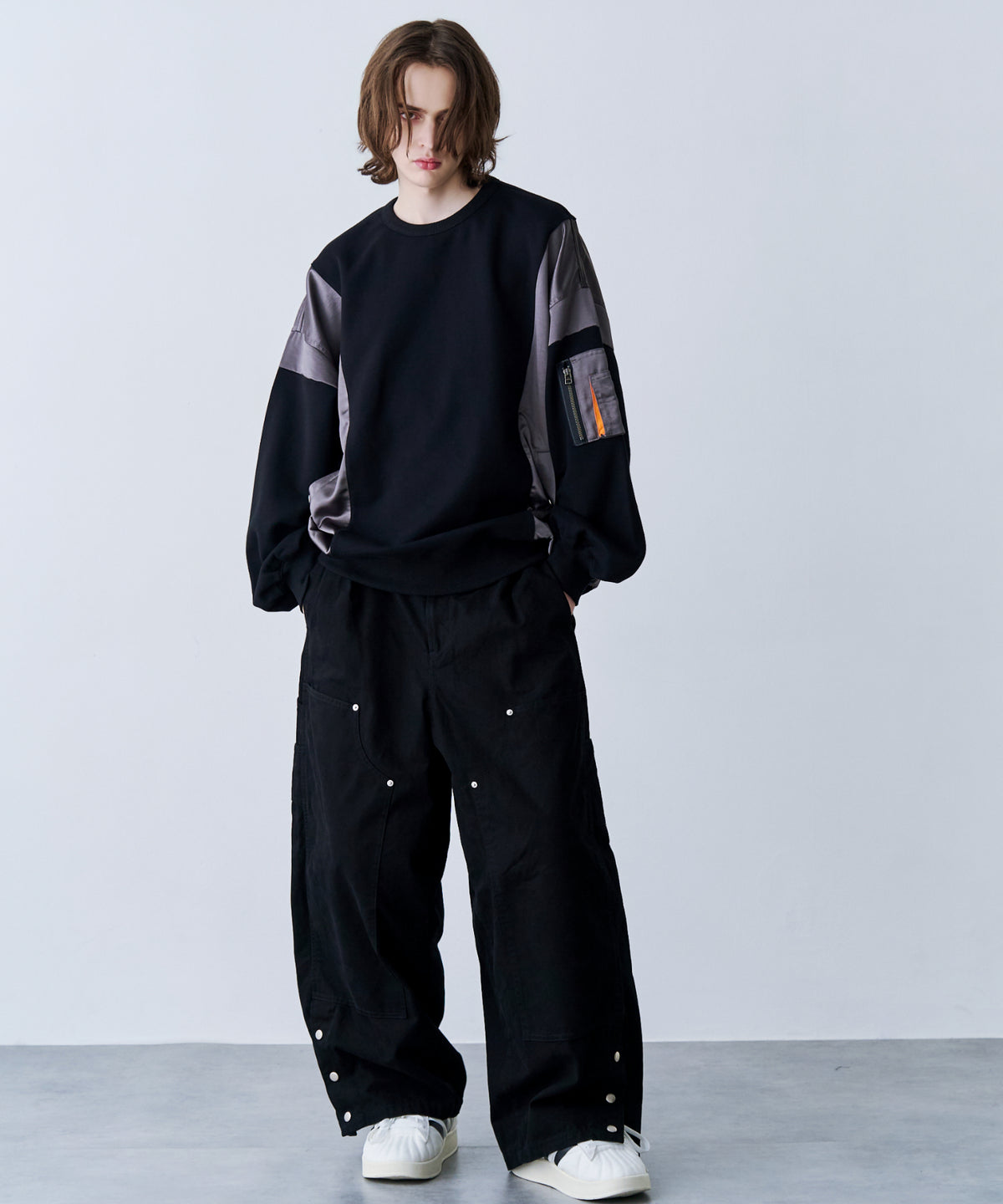 SATIN MIX MA-1 SWEAT