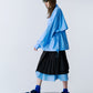 LAYERED PLEATS WRAP SKIRT