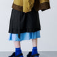 LAYERED PLEATS WRAP SKIRT