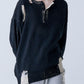 GRUNGE DAMAGE PRINT KNIT