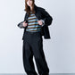 【一部予約】DENIM CURVE PANTS