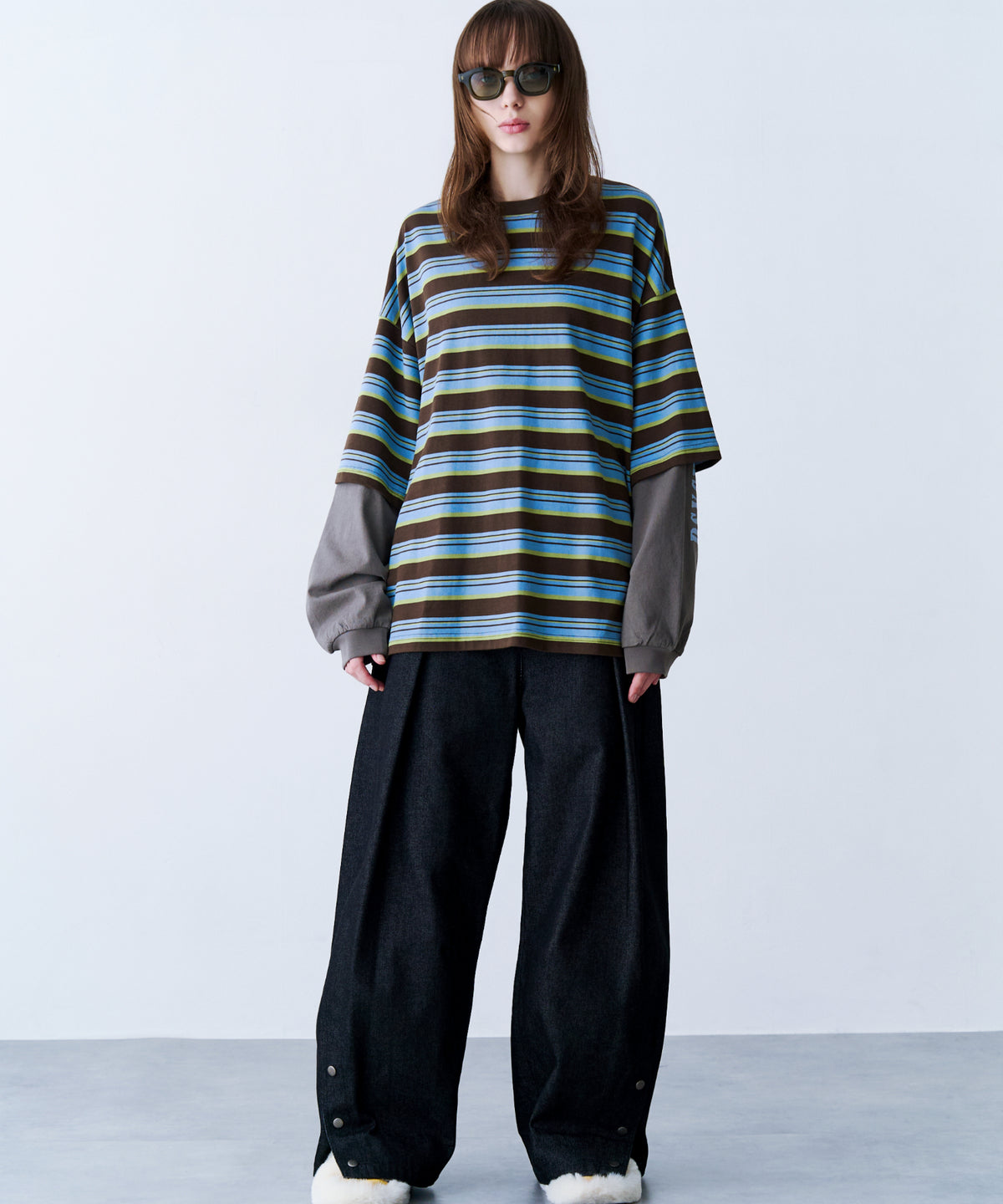 【一部予約】DENIM CURVE PANTS
