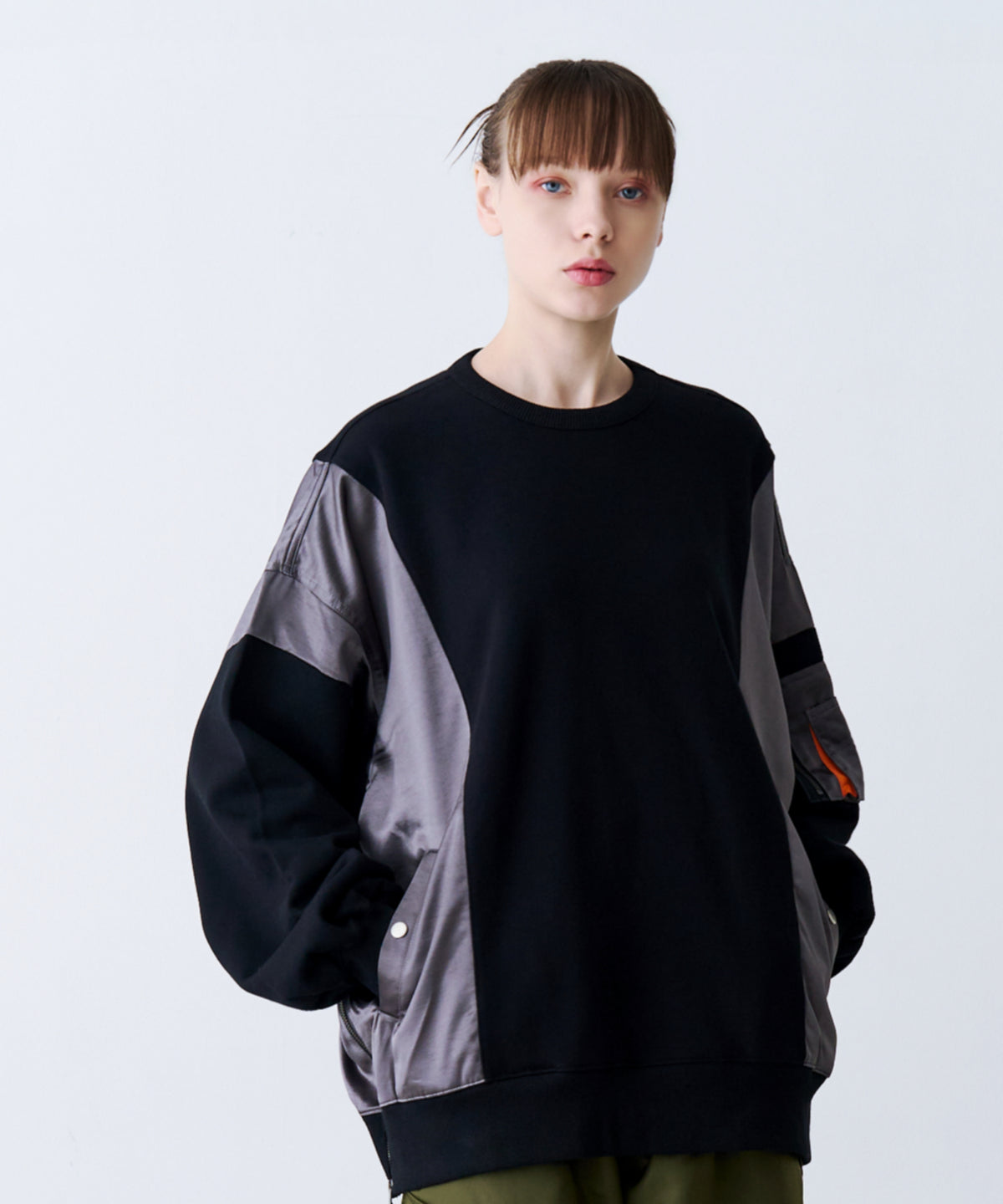SATIN MIX MA-1 SWEAT