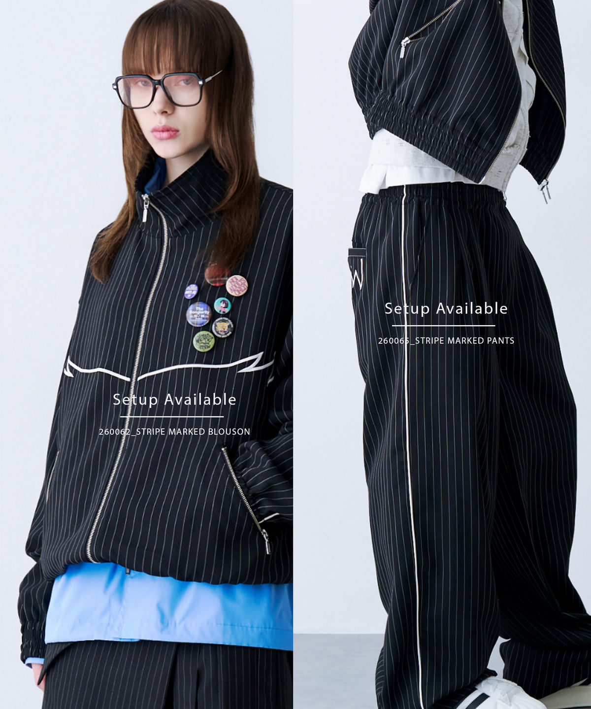 STRIPE MARKED PANTS