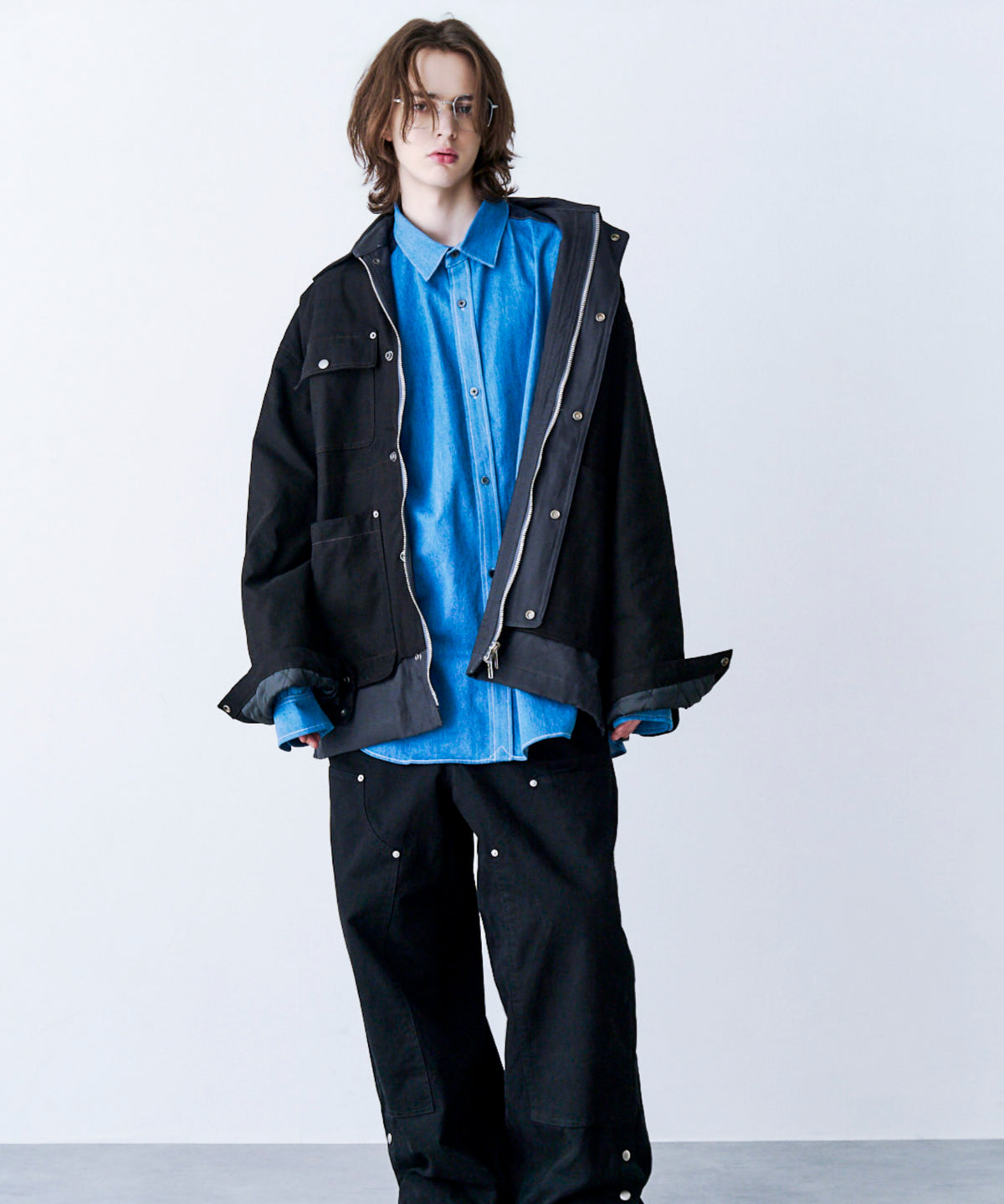 DOUBLE KNEE CURVE PANTS