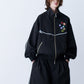 STRIPE MARKED BLOUSON with BADGE
