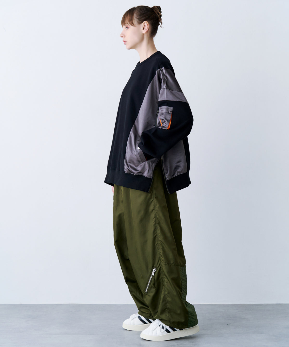 SATIN MIX MA-1 SWEAT