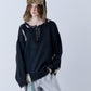 GRUNGE DAMAGE PRINT KNIT