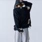 GRUNGE DAMAGE PRINT KNIT