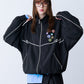 STRIPE MARKED BLOUSON with BADGE