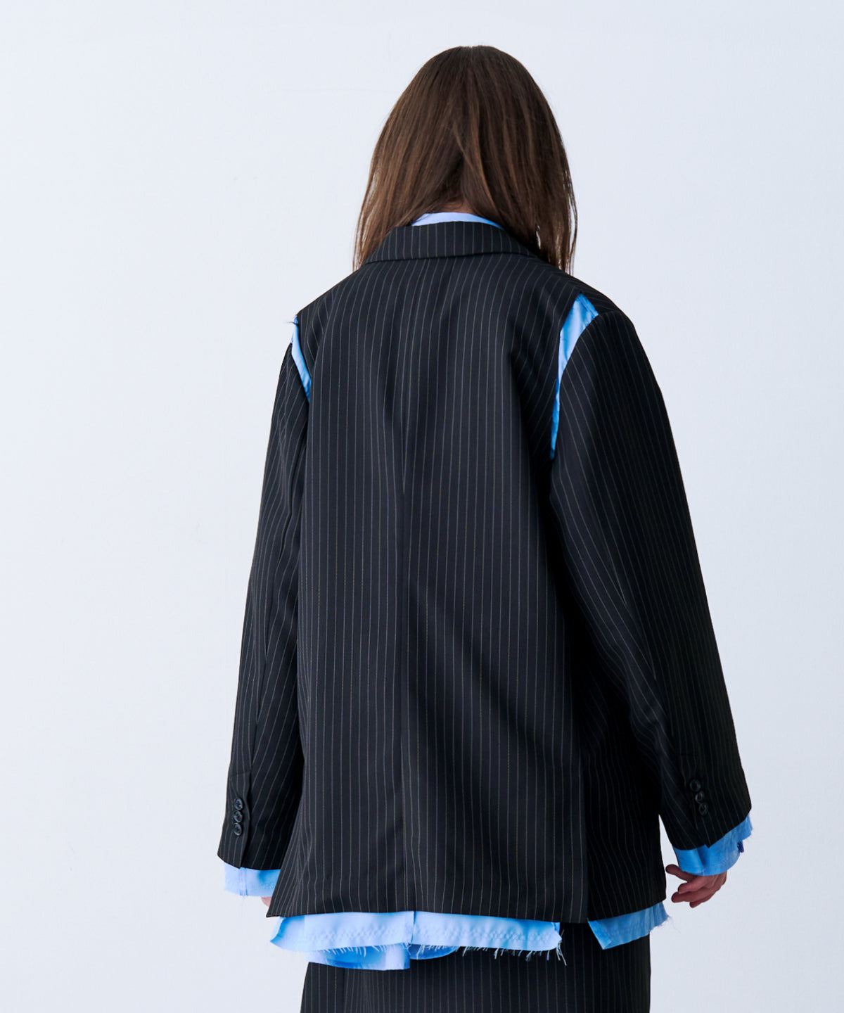 LAYERED TAILORED JACKET with BADGE