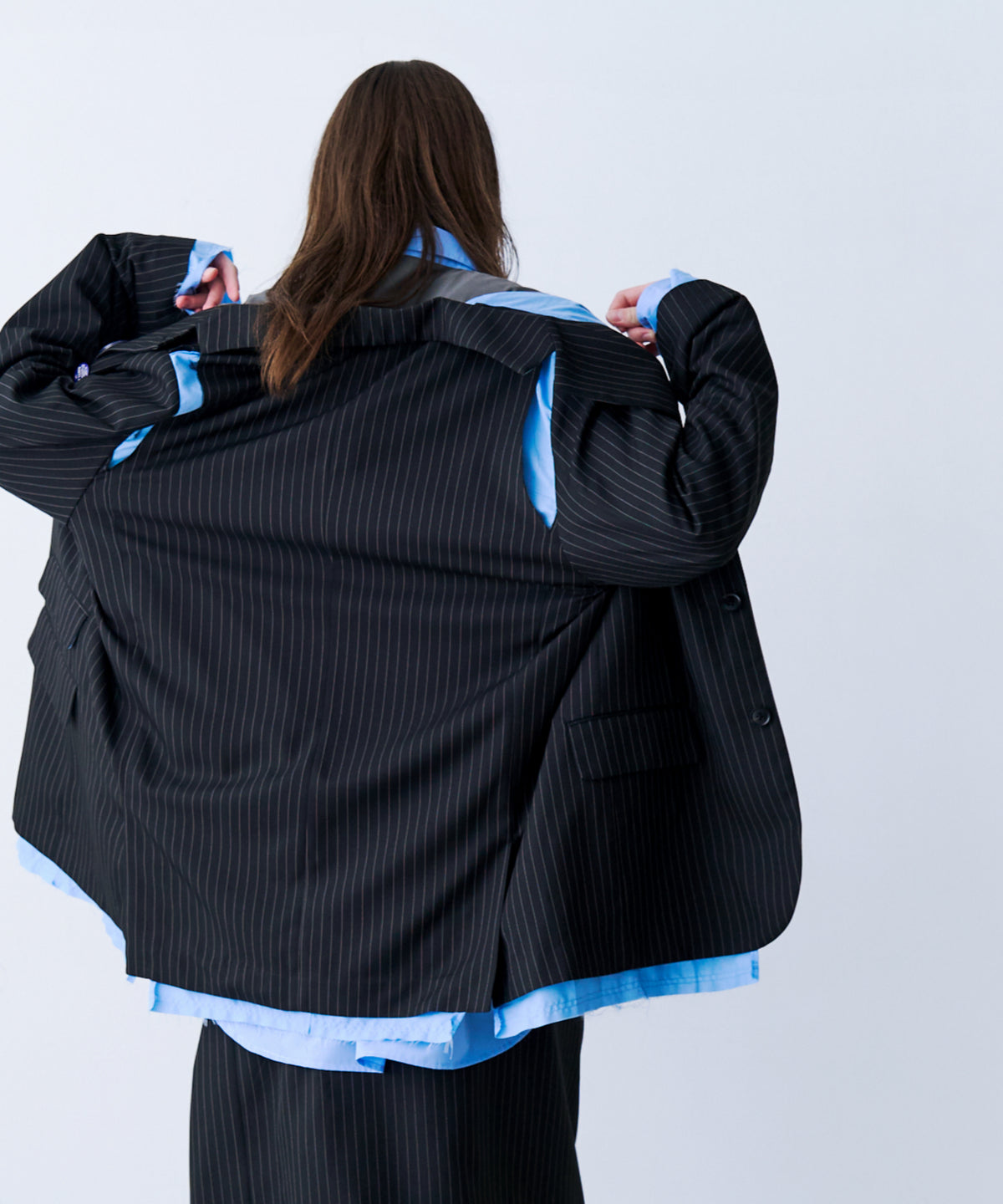LAYERED TAILORED JACKET with BADGE