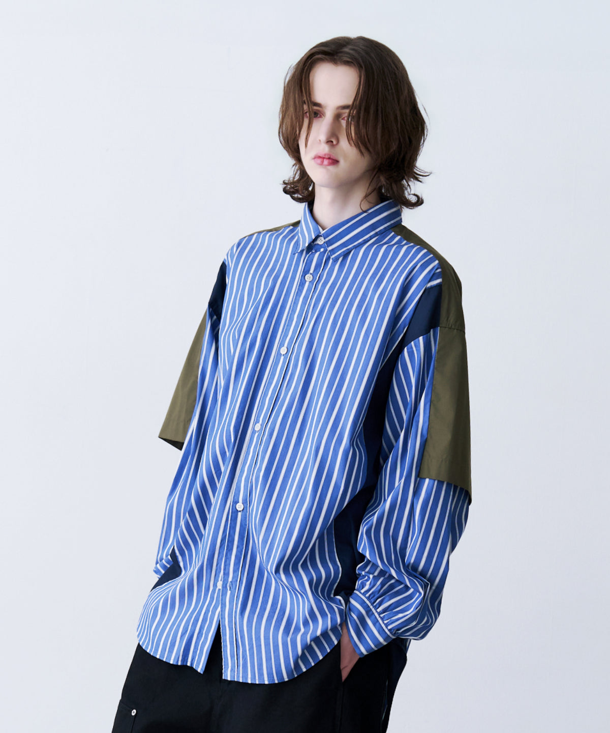 FAKE BLOCKING SHIRT
