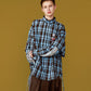【予約商品】CHECK LINE OVER SHIRTS  with BADGE