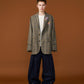 【予約商品】GRUNGE CHECK TAILORED JACKET  with BADGE