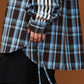 【予約商品】CHECK LINE OVER SHIRTS  with BADGE