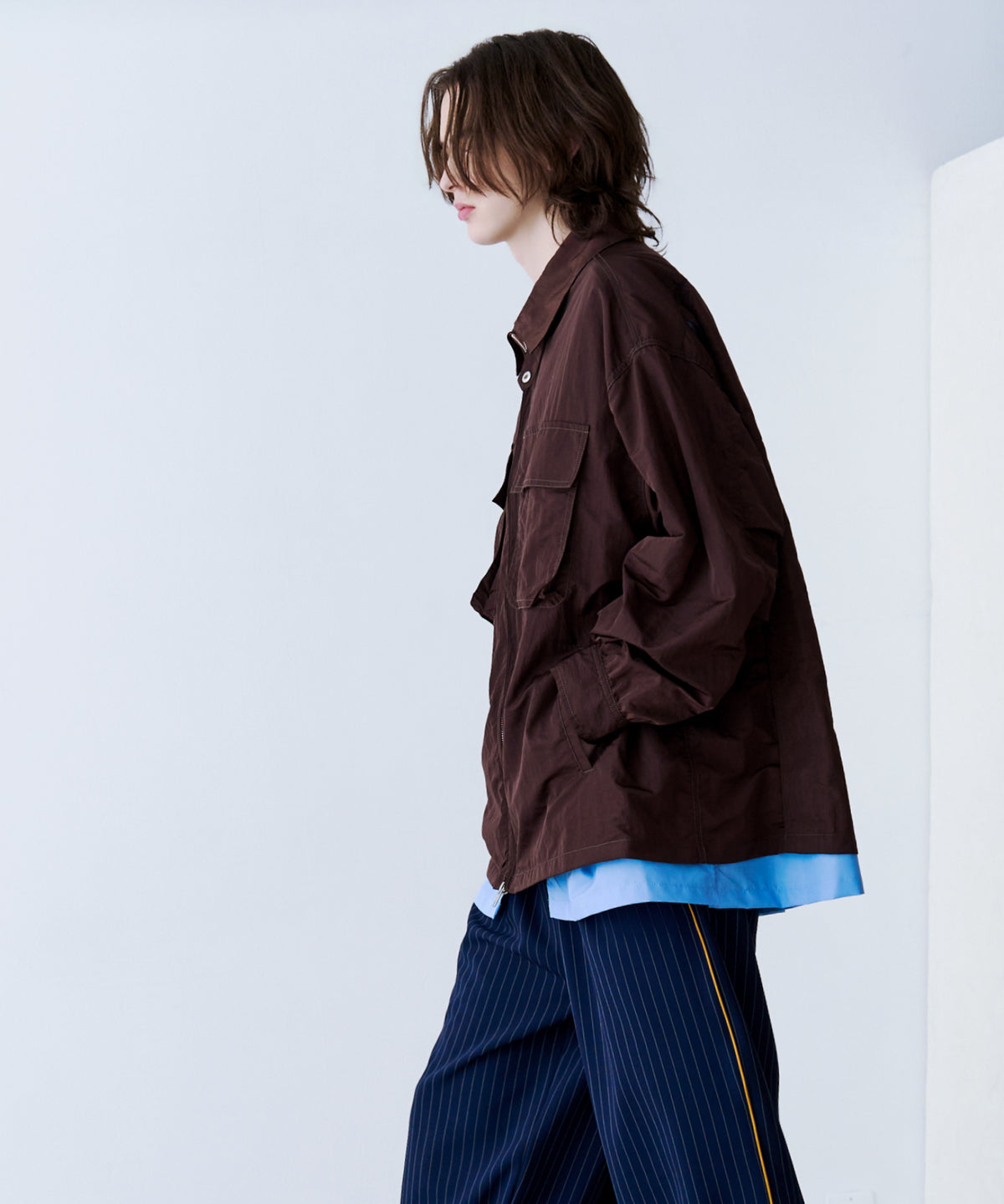 LAYERED ZIP SHIRT JACKET