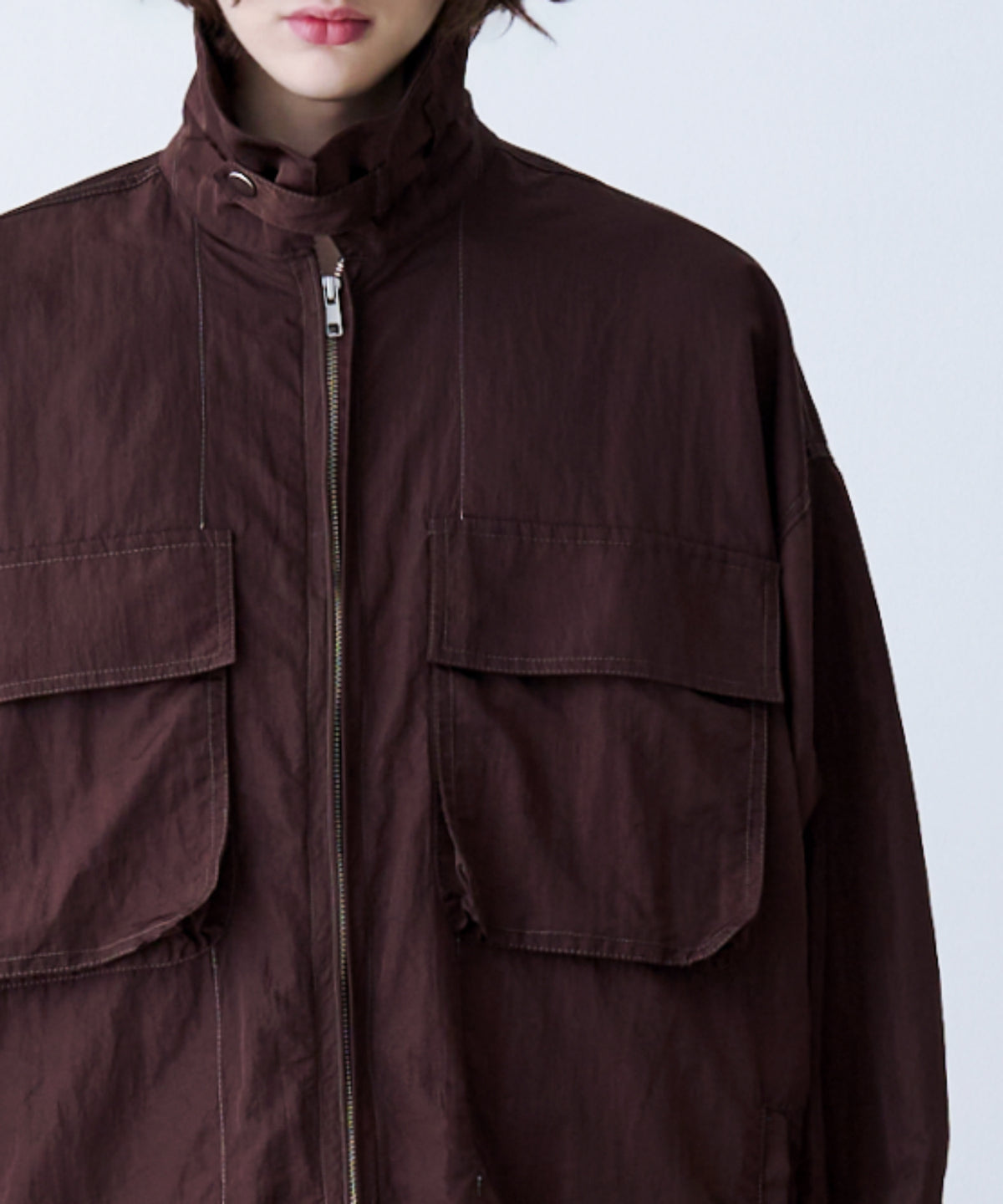 LAYERED ZIP SHIRT JACKET