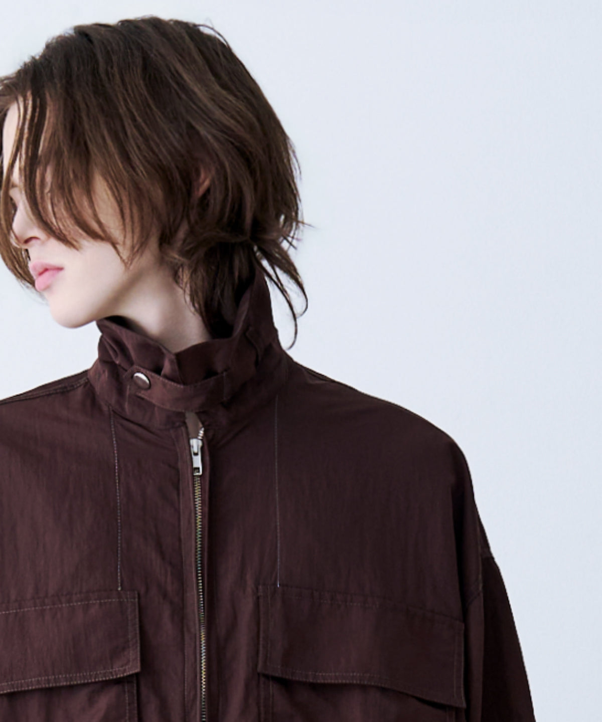 LAYERED ZIP SHIRT JACKET