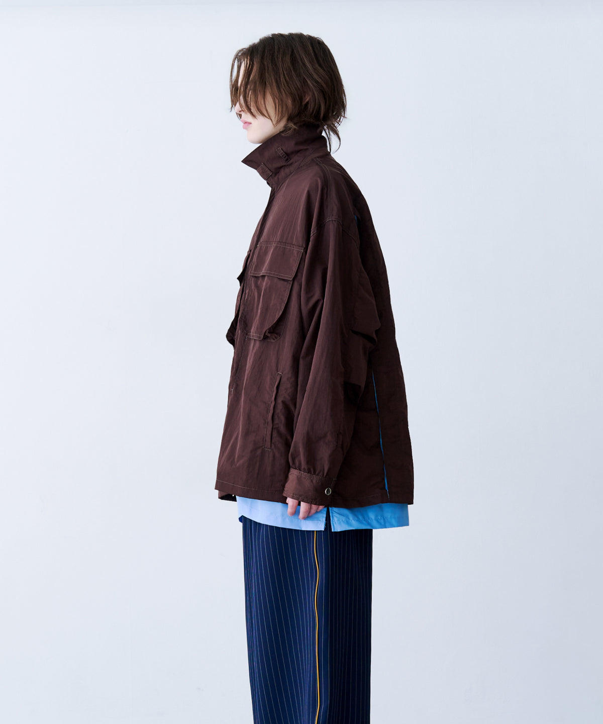 LAYERED ZIP SHIRT JACKET