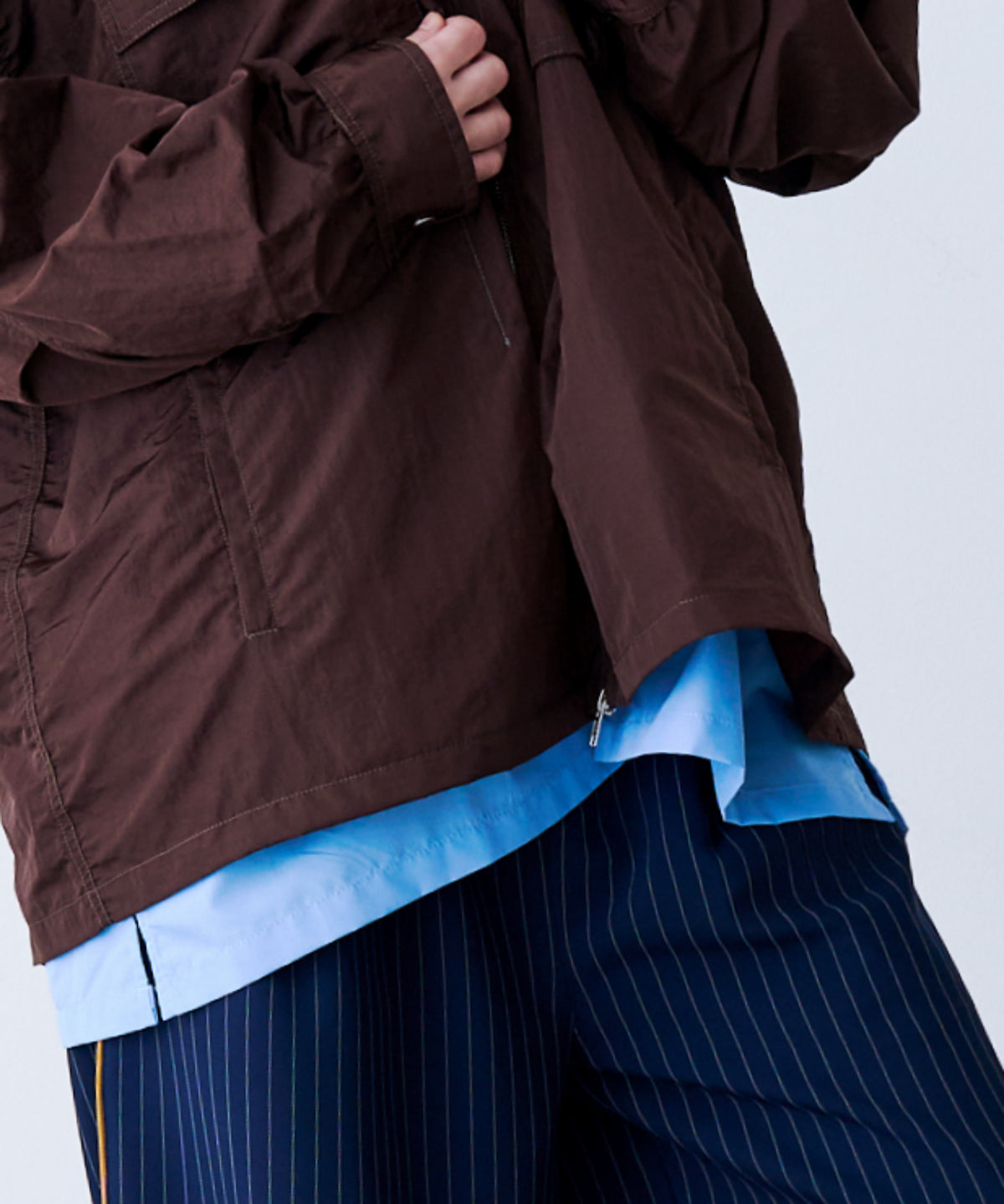 LAYERED ZIP SHIRT JACKET