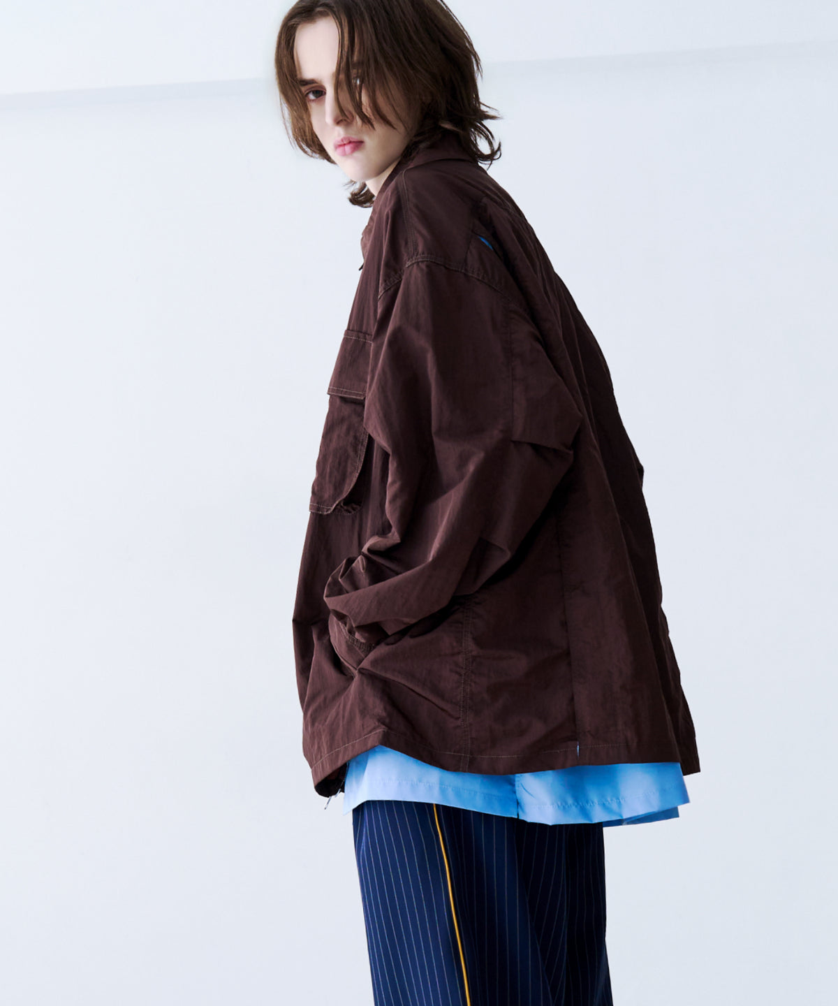 LAYERED ZIP SHIRT JACKET