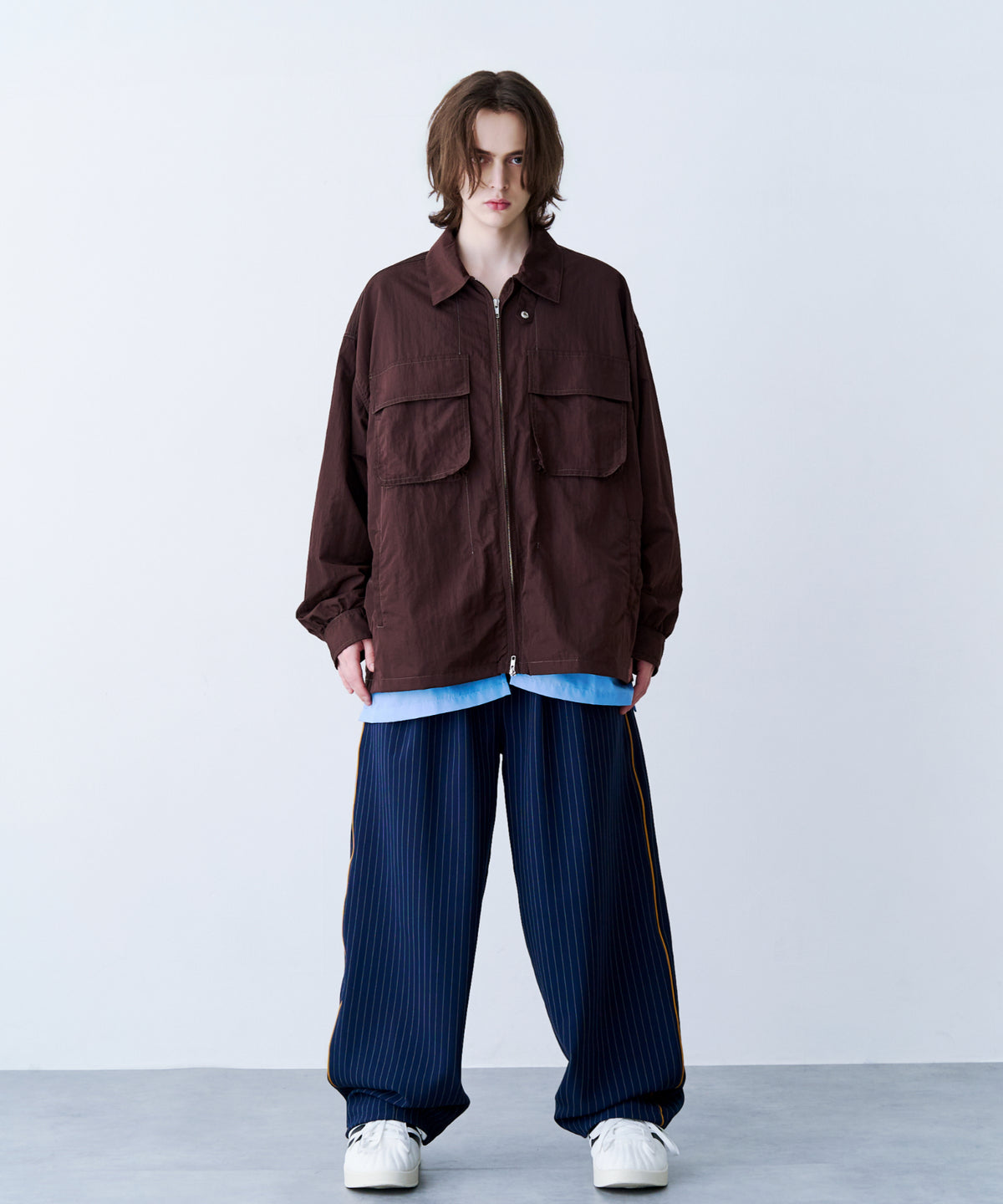 LAYERED ZIP SHIRT JACKET