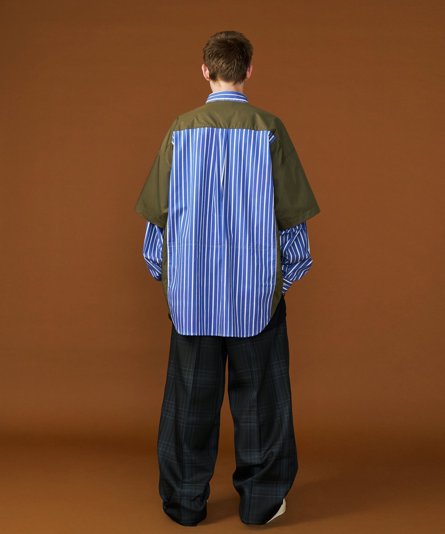 【予約商品】FAKE BLOCKING OVER SHIRTS