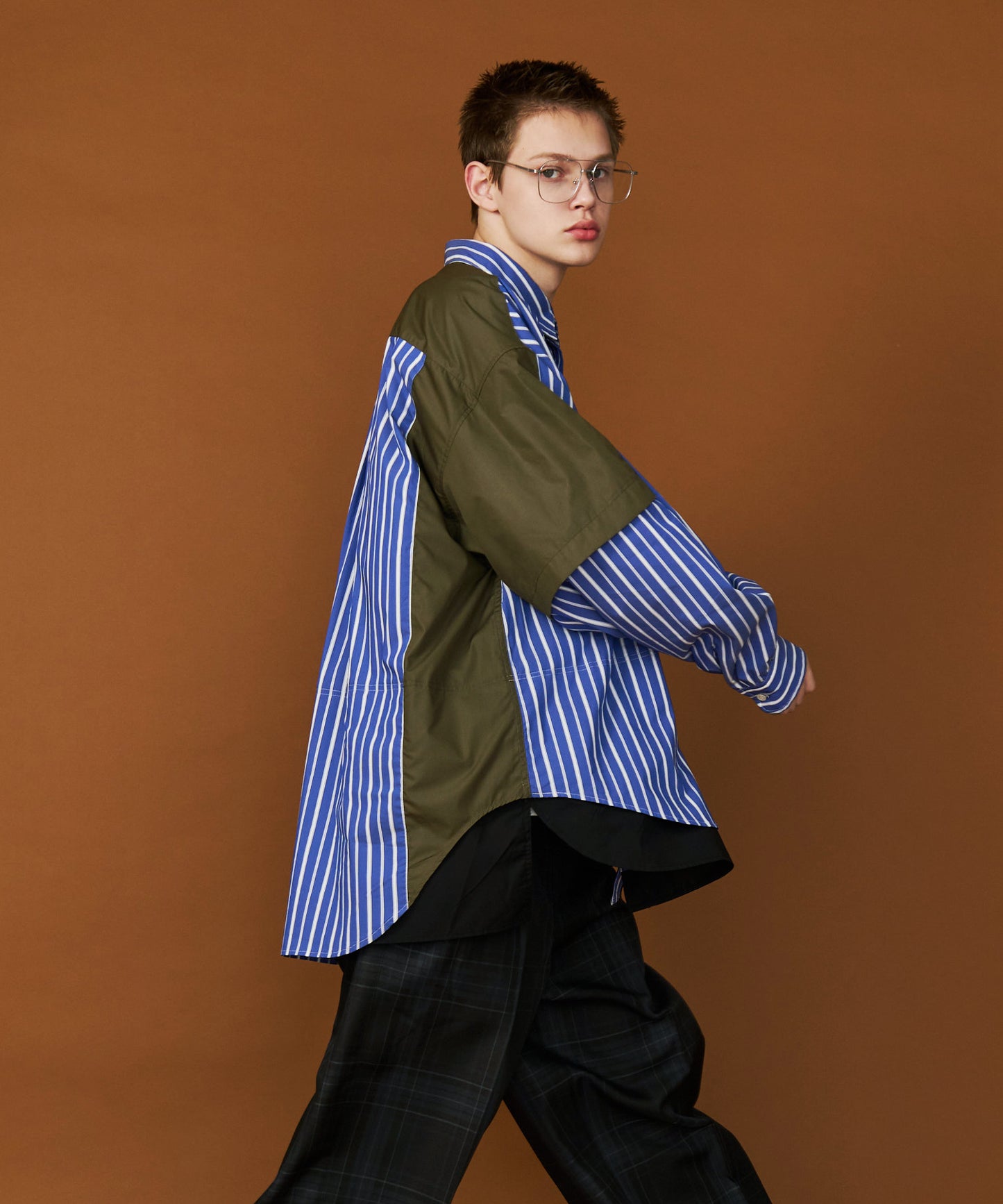 【予約商品】FAKE BLOCKING OVER SHIRTS