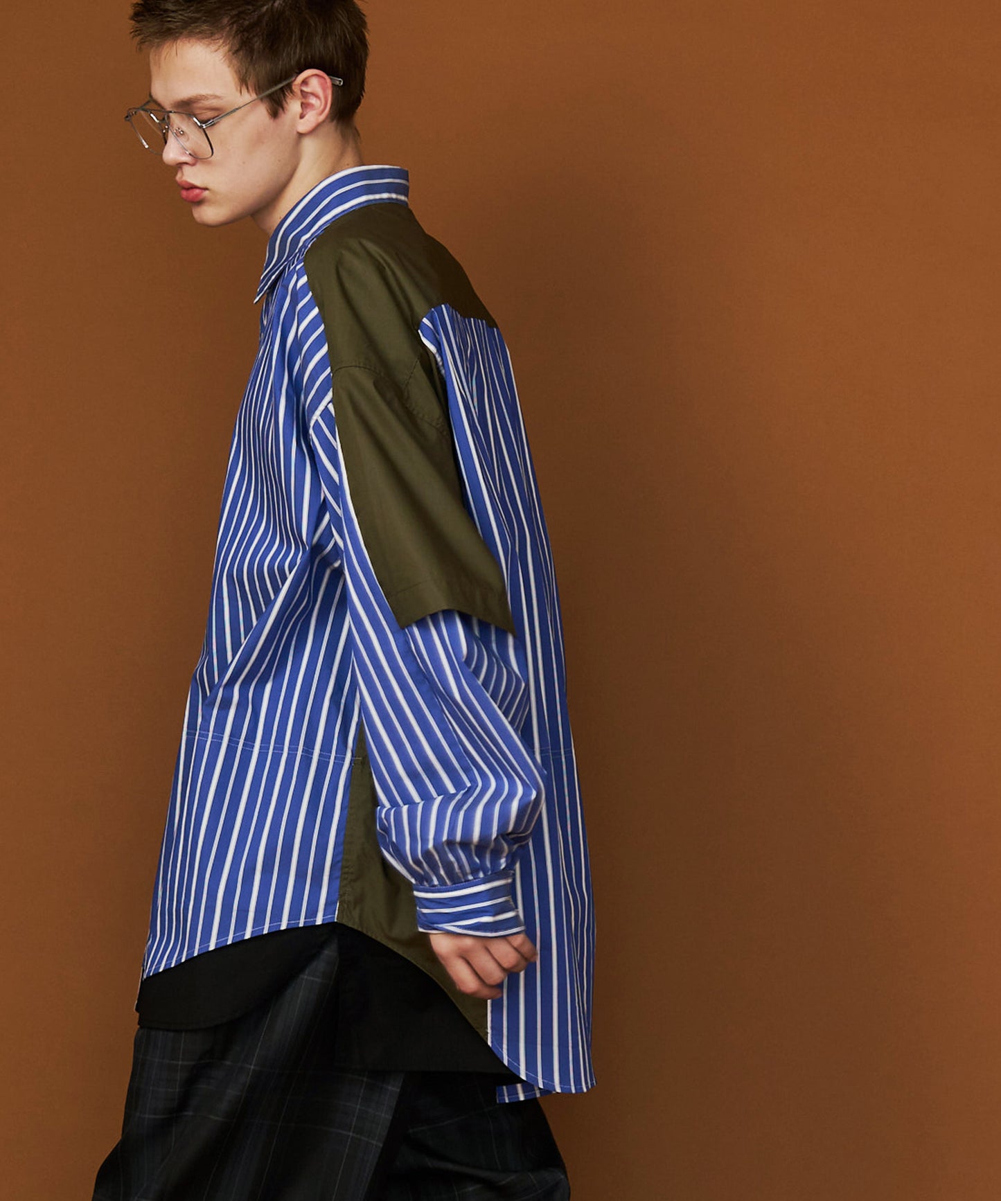 【予約商品】FAKE BLOCKING OVER SHIRTS