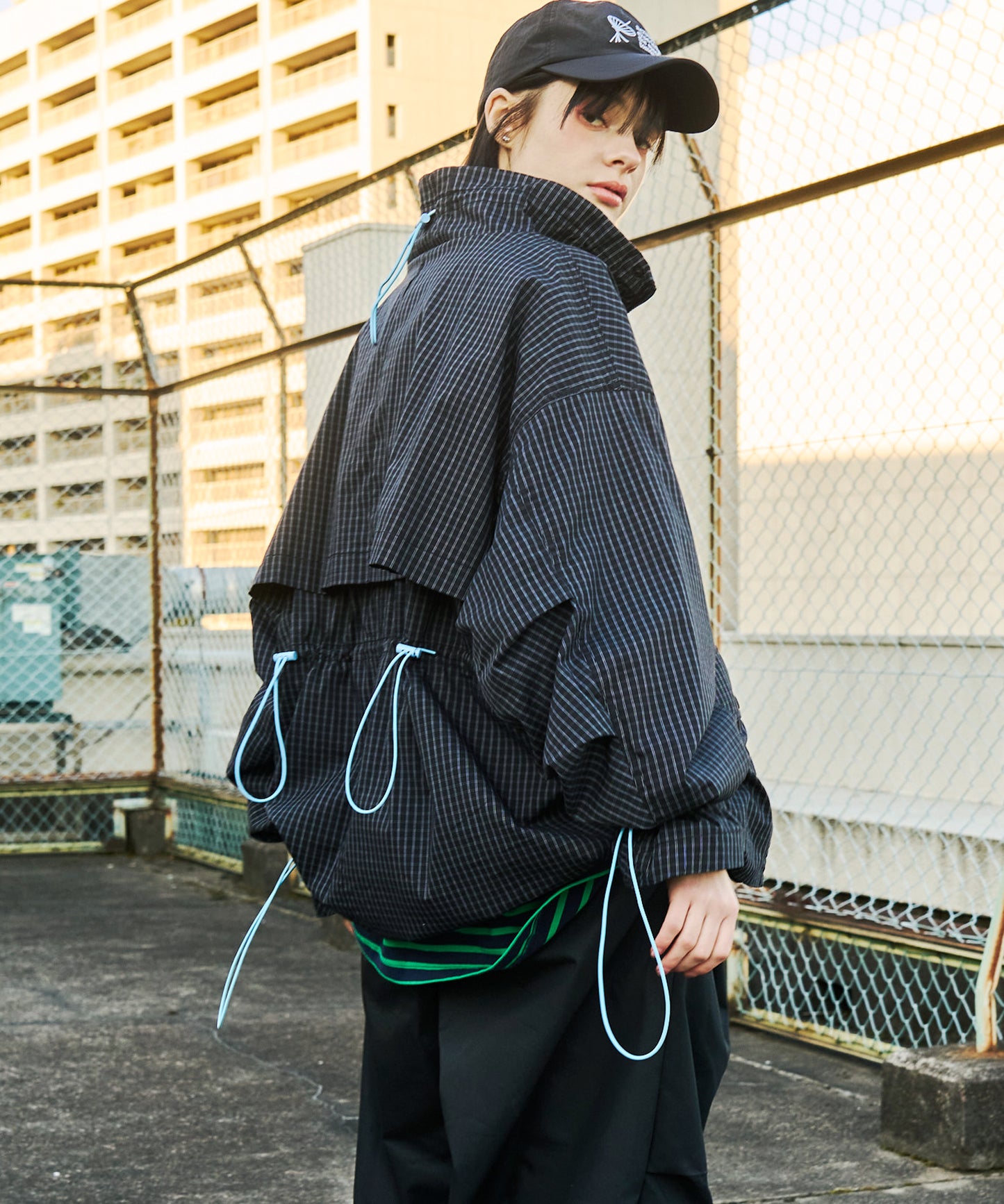 【予約商品】CORD DESIGN CHECK BLOUSON