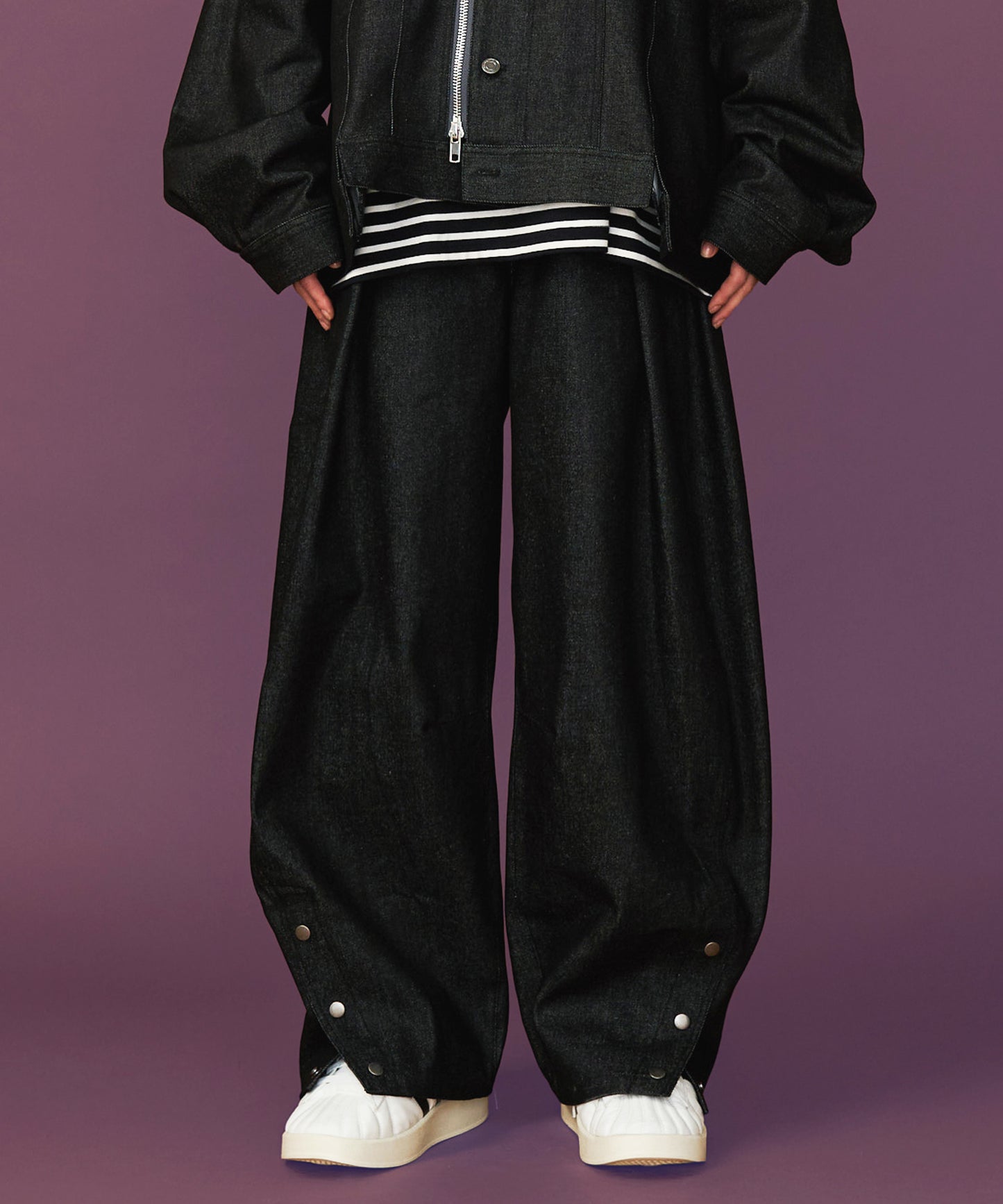 【予約商品】DENIM CURVE PANTS