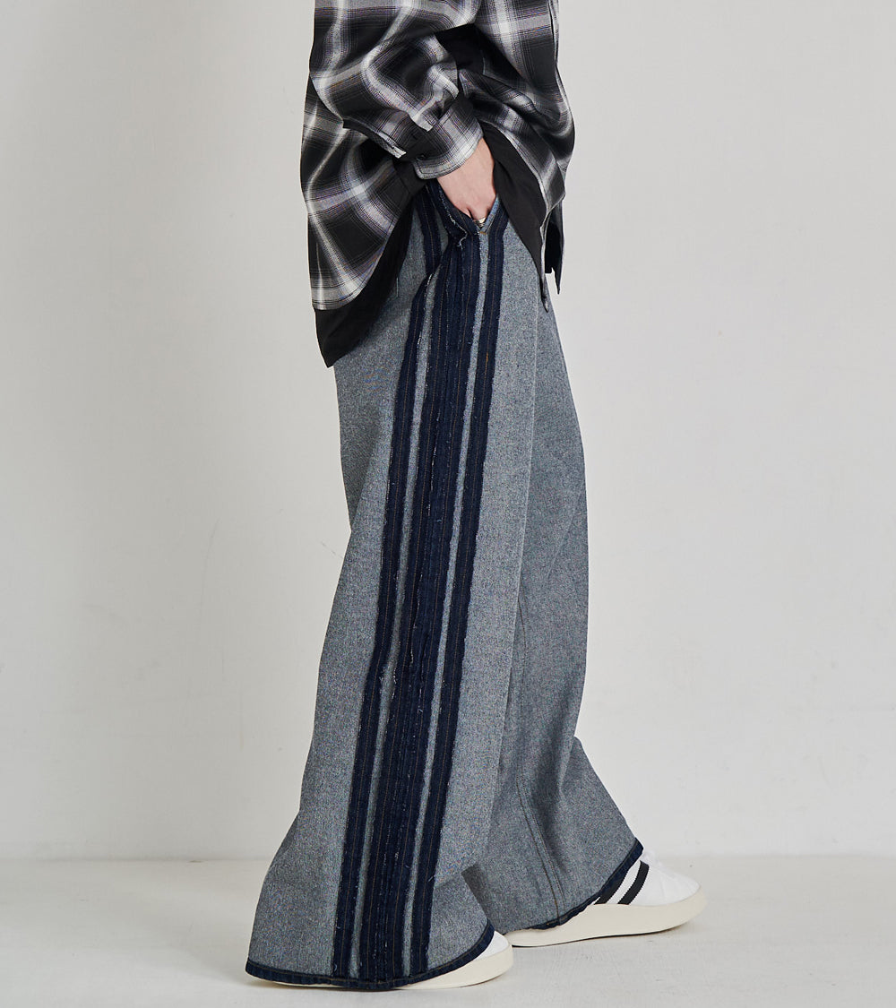 REVERSE DENIM WIDE PANTS