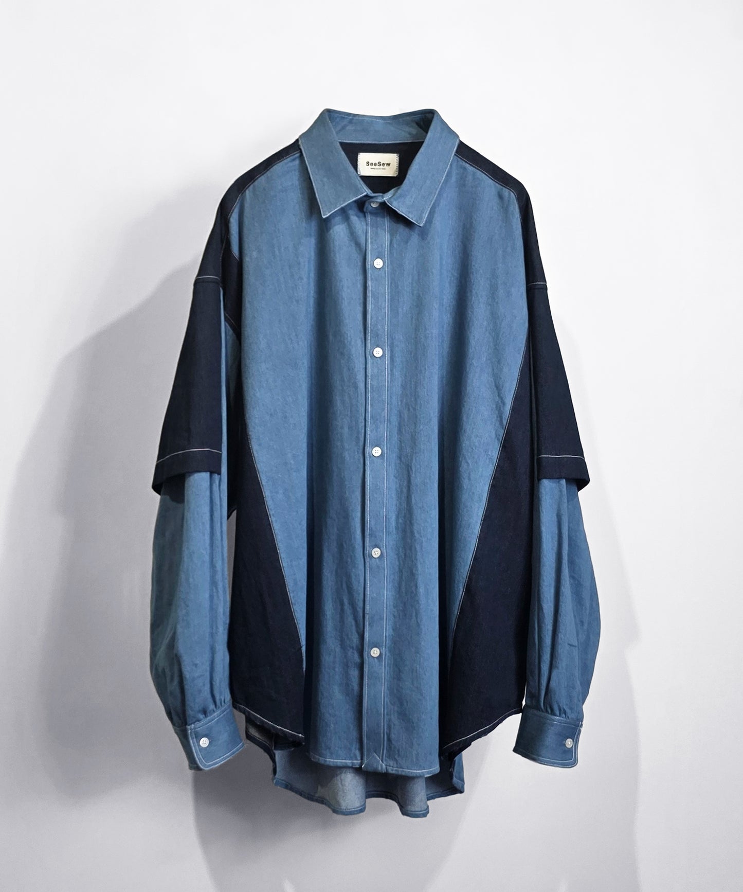 【予約商品】FAKE BLOCKING SHIRT