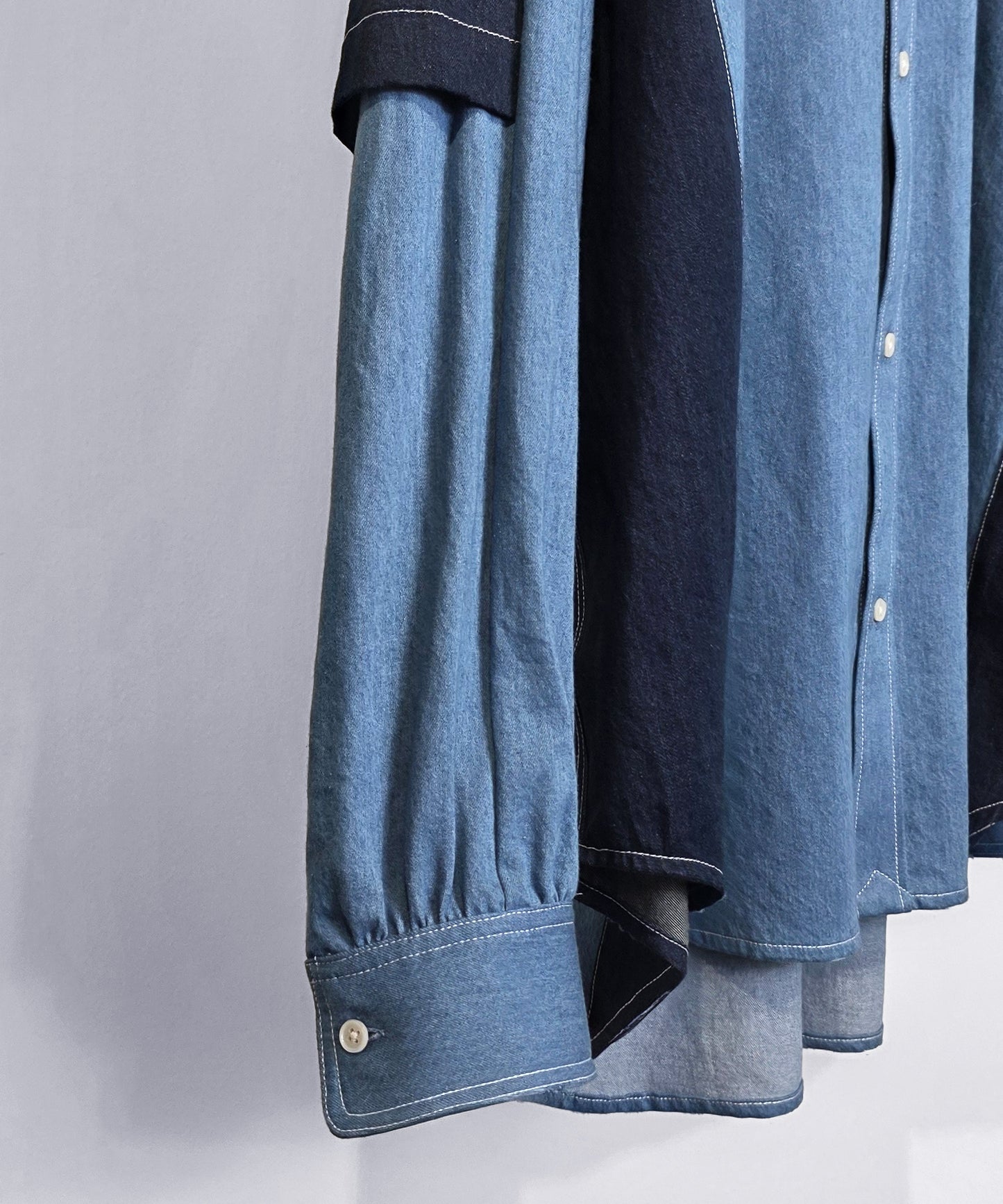 【予約商品】FAKE BLOCKING SHIRT