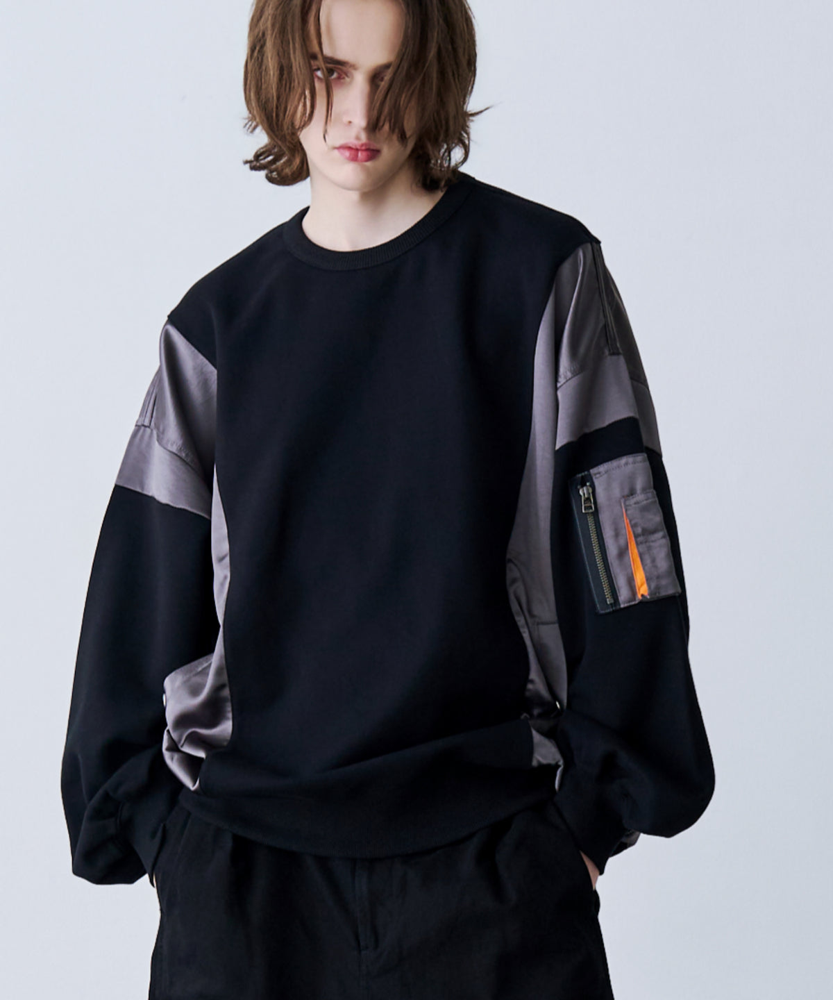 SATIN MIX MA-1 SWEAT