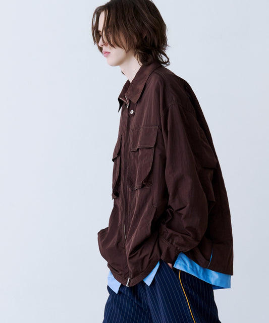 LAYERED ZIP SHIRT JACKET