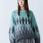 ARGYLE SHAGGY KNIT